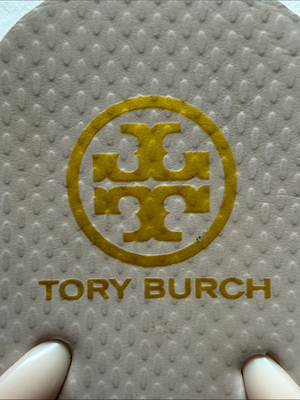 Tory Burch Blush Pink Logo Flip Flop Sandals Sz 7.5 - Picture 2 of 5